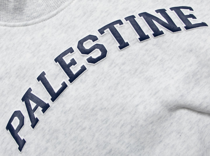 KIDS GREY PALESTINE CREW NECK