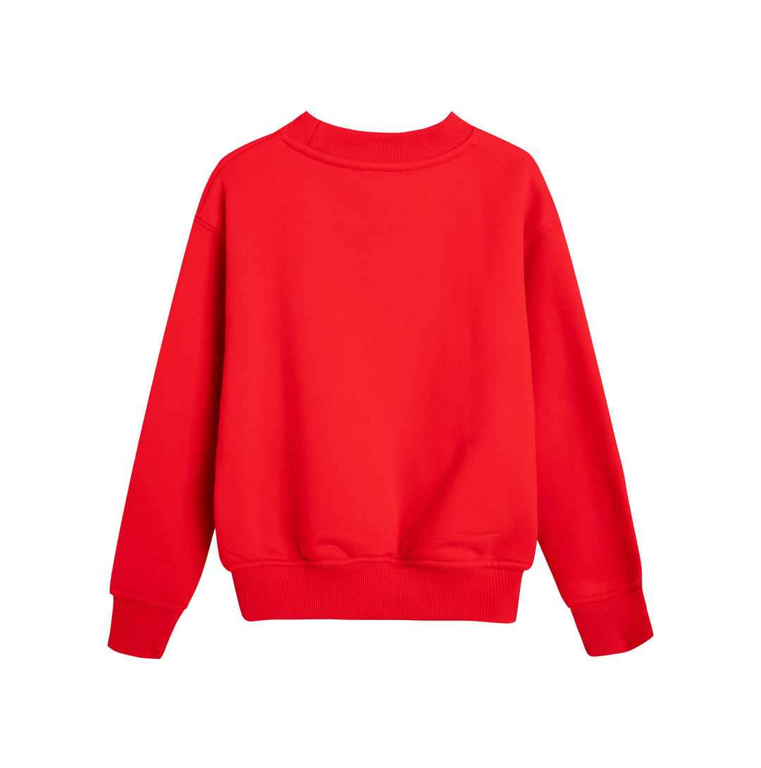 KIDS RED PALESTINE CREW NECK