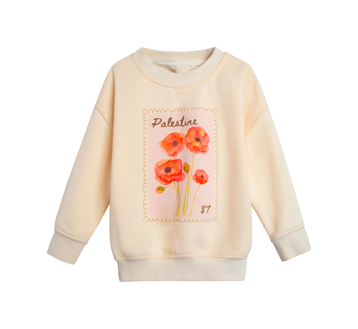 TODDLER POPPI FLOWER CREW NECK