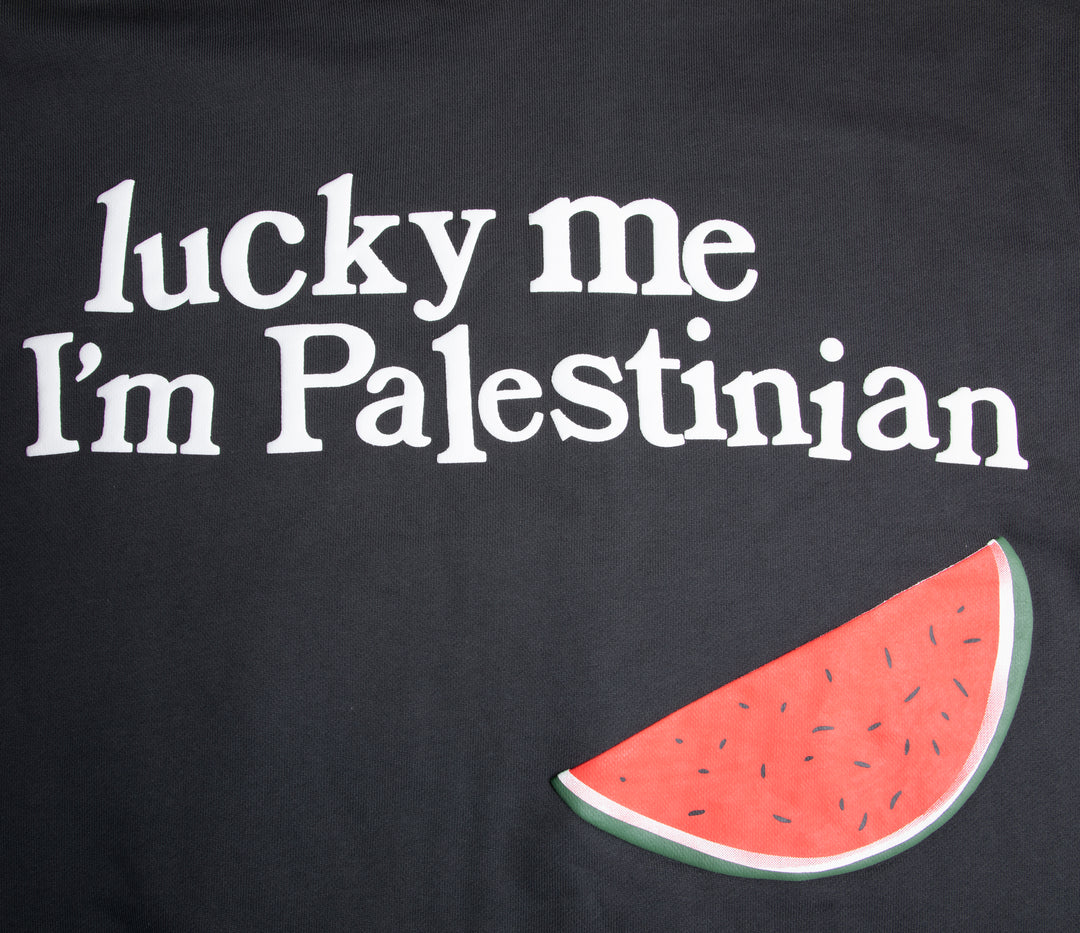 LUCKY ME IM PALESTINIAN HOODIE