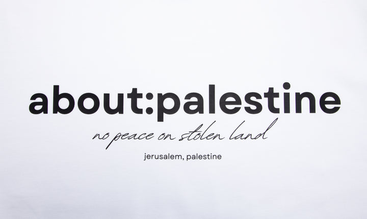 ABOUT:PALESTINE T SHIRT