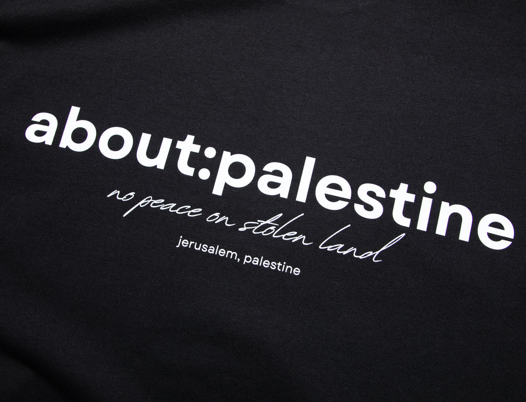 ABOUT:PALESTINE T SHIRT