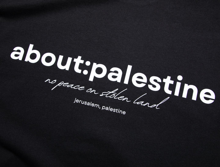 ABOUT:PALESTINE T SHIRT