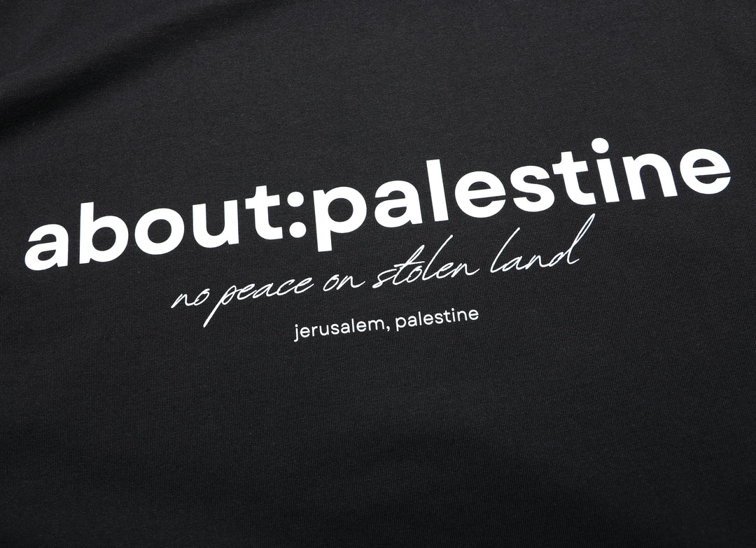 ABOUT:PALESTINE T SHIRT