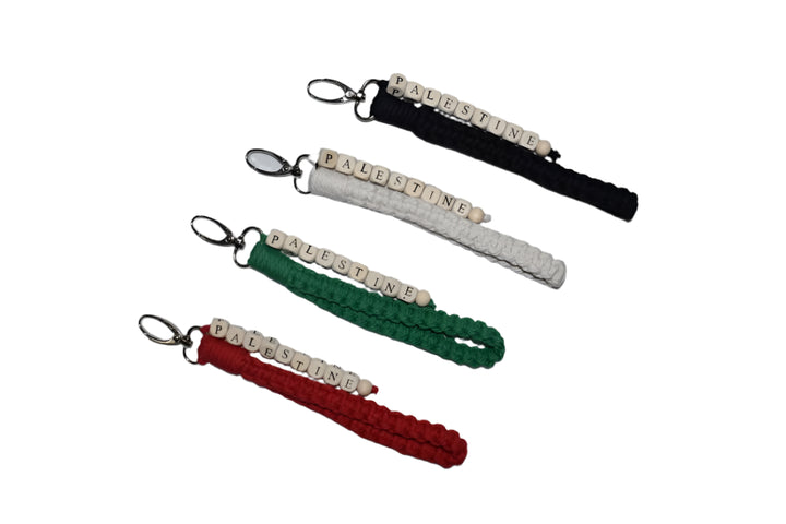 PALESTINE BRAIDED KEY CHAINS