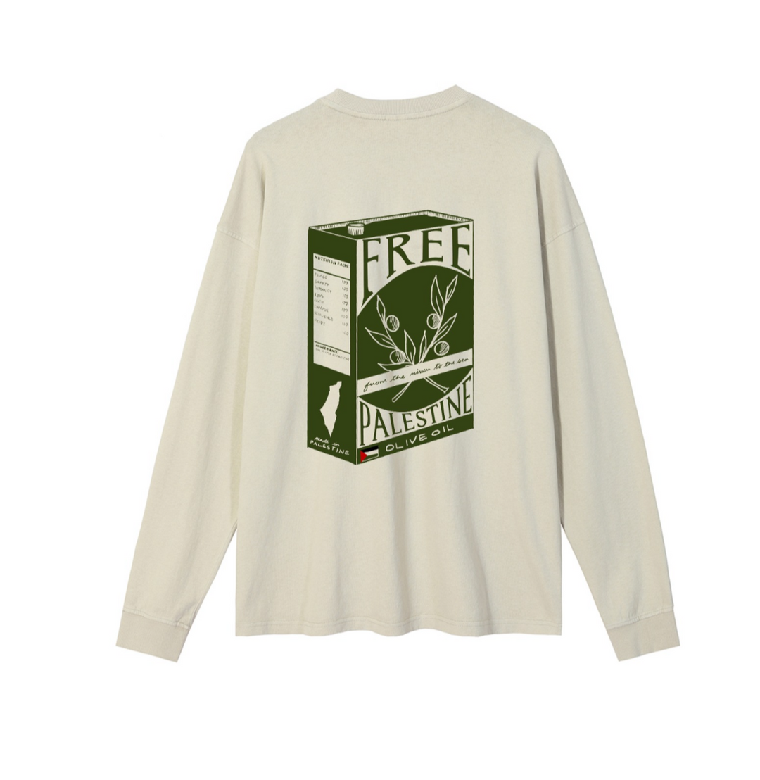 LONG SLEEVE OLIVE OIL CAN