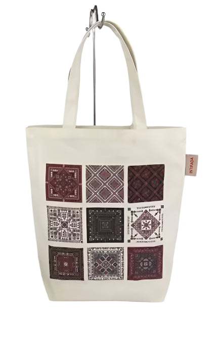 MULTI TATREEZ PATTERN TOTE BAG